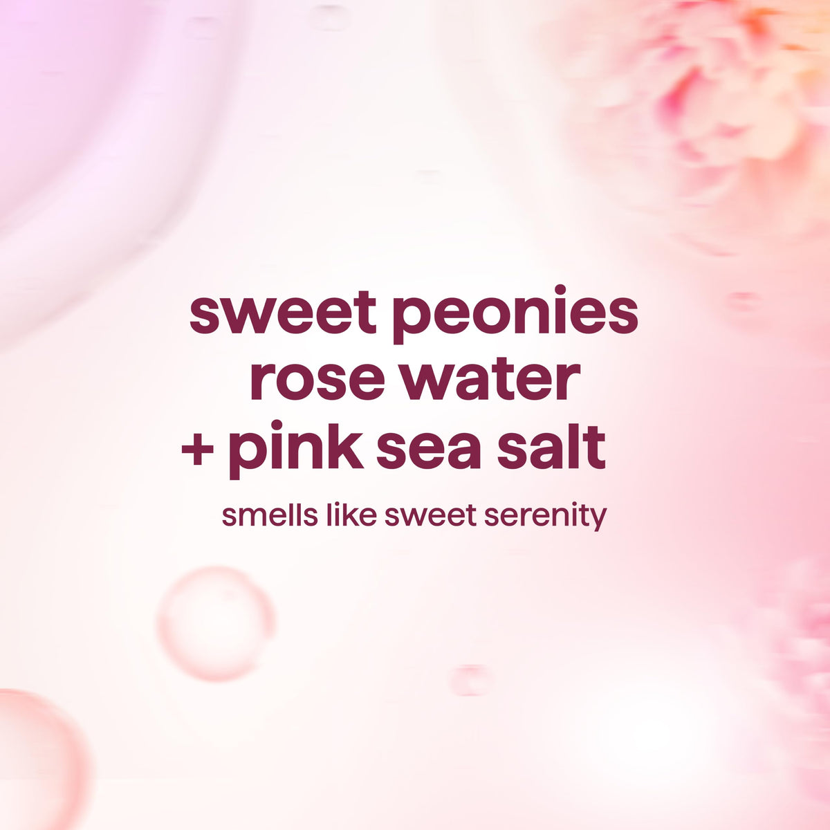 Method Body Wash Pure Peace lathering on a loofah