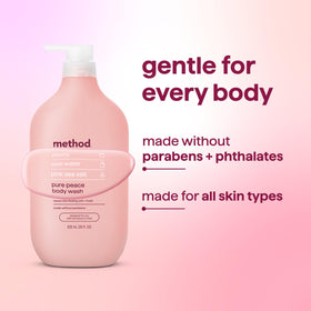 Method Body Wash Pure Peace with rose water and peonies
