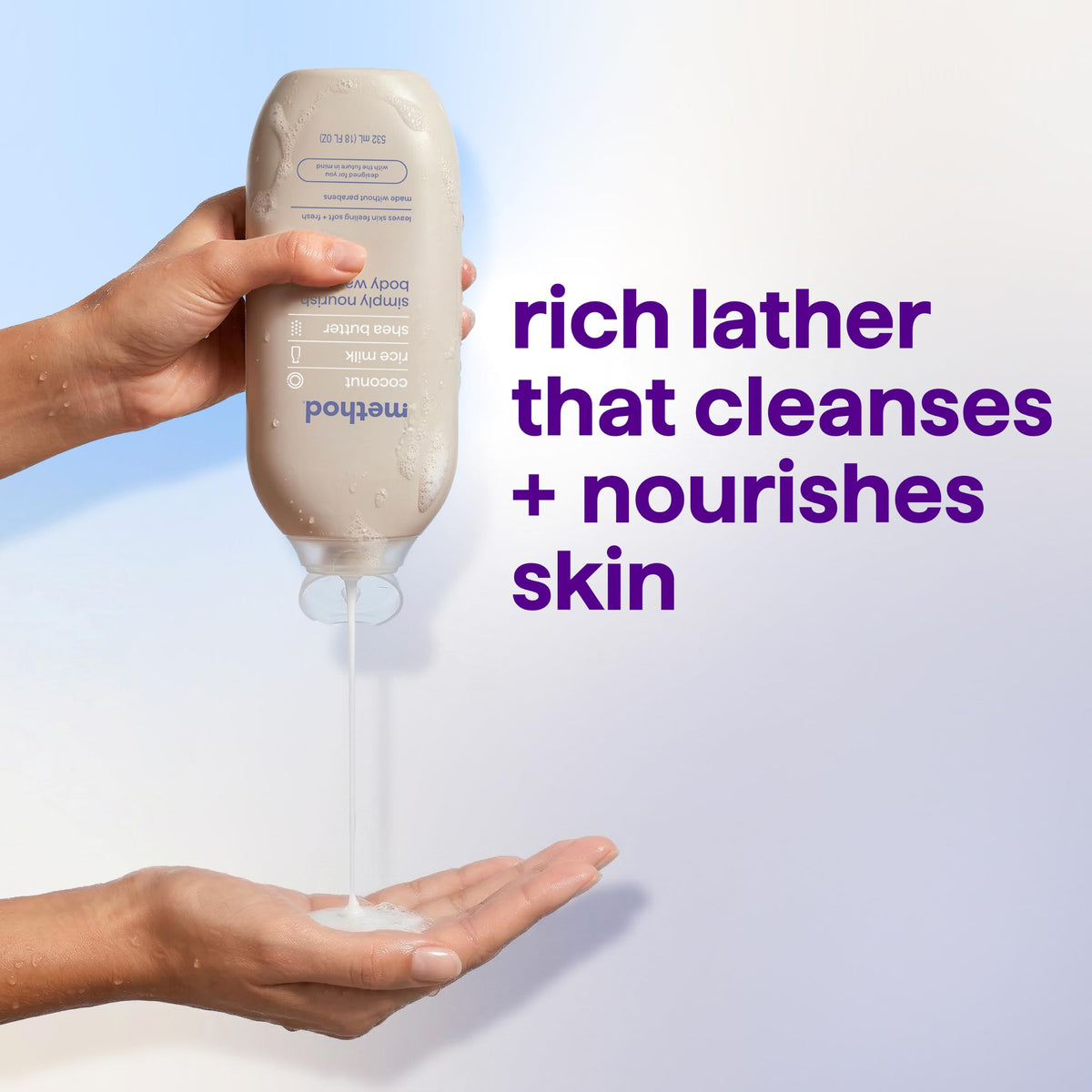 Method Body Wash Simply Nourish 18 fl oz packaging
