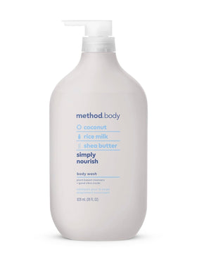 Method Body Wash Simply Nourish 28 fl oz front view