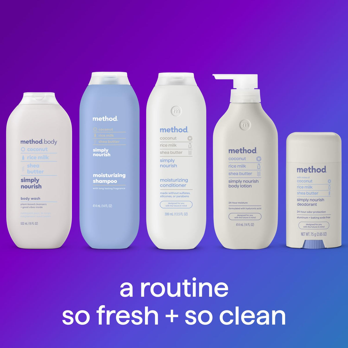 Method Body Wash Simply Nourish lifestyle shot