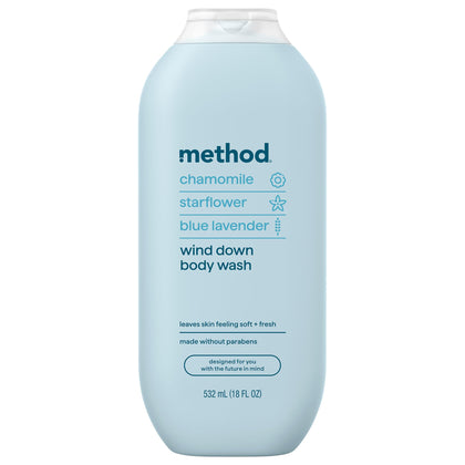 Method Body Wash Wind Down 18 fl oz front view
