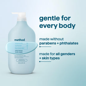 Method Body Wash Wind Down 28 fl oz with recycled plastic packaging