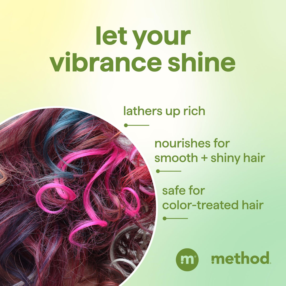 Method Color Protect Shampoo Mindful Matcha with yuzu fruit