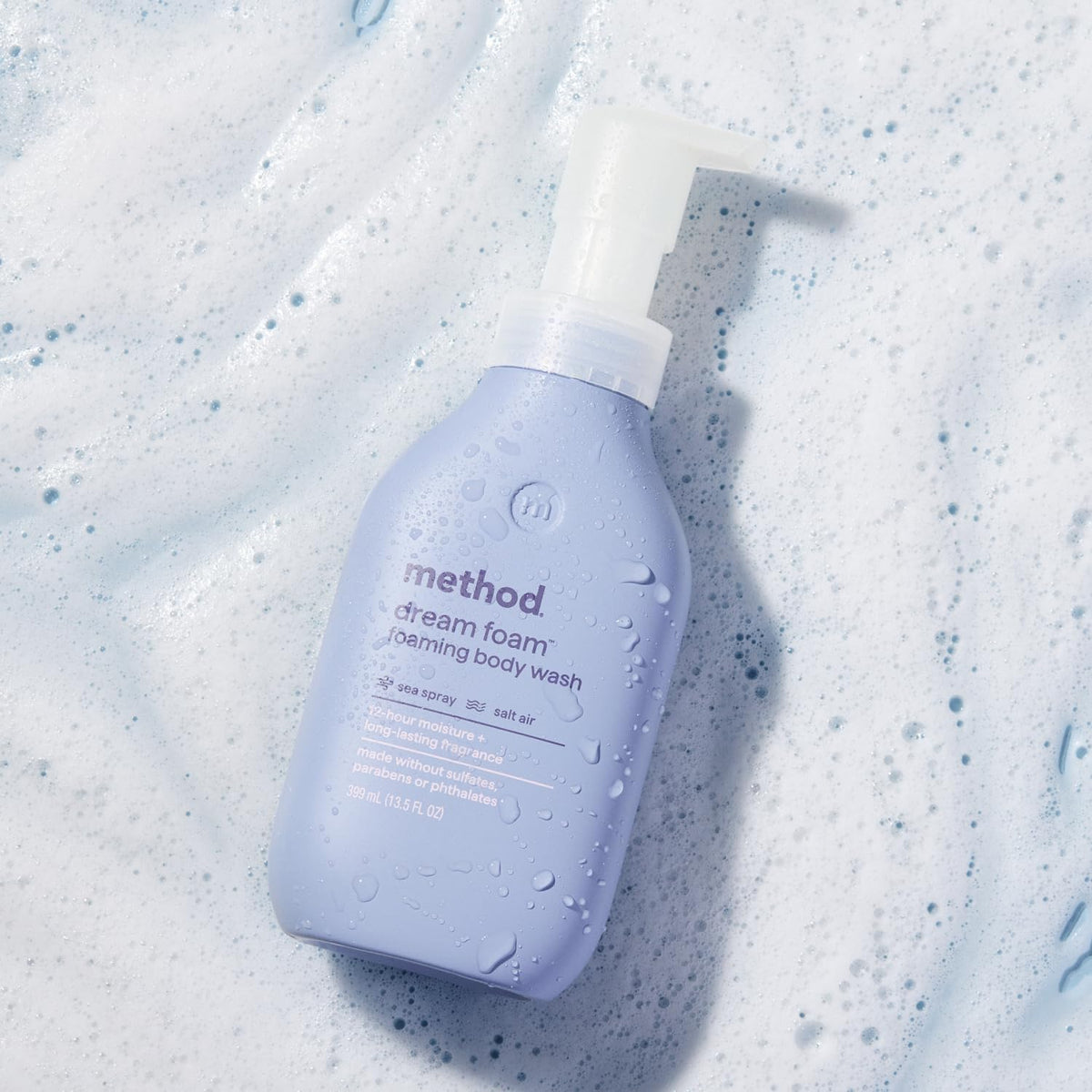 Method Dream Foam Foaming Body Wash 13.5oz close-up of pump