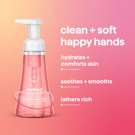Method Foaming Hand Soap Pink Grapefruit with ingredients list