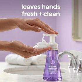 Method Foaming Hand Wash French Lavender in a bathroom setting