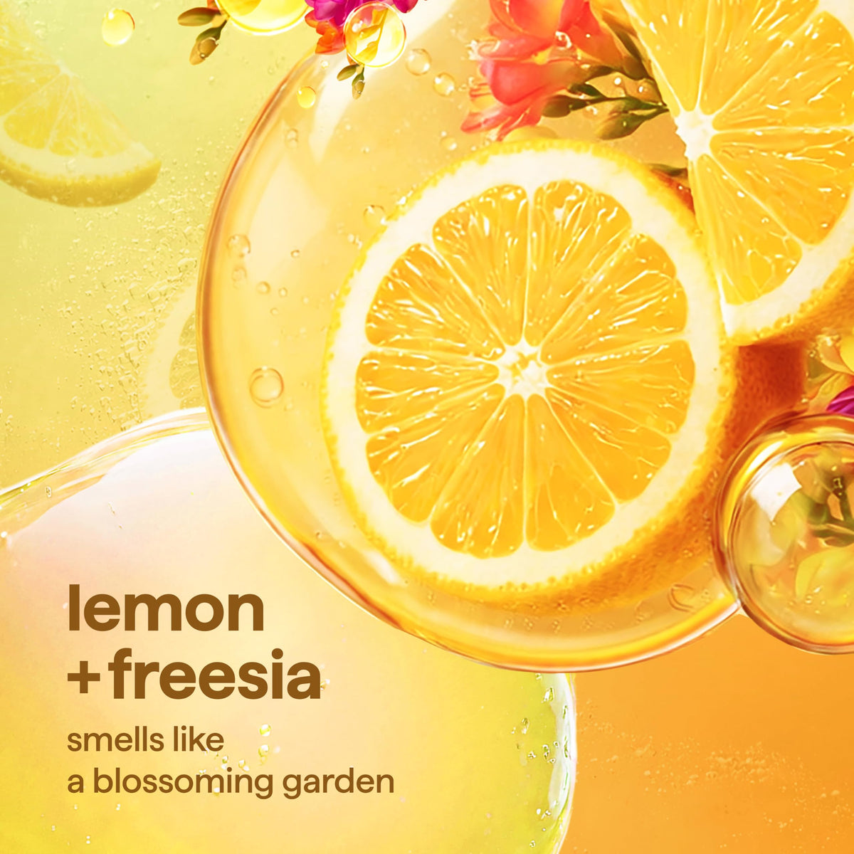 Method Foaming Hand Wash Lemon + Freesia 10 fl oz side view