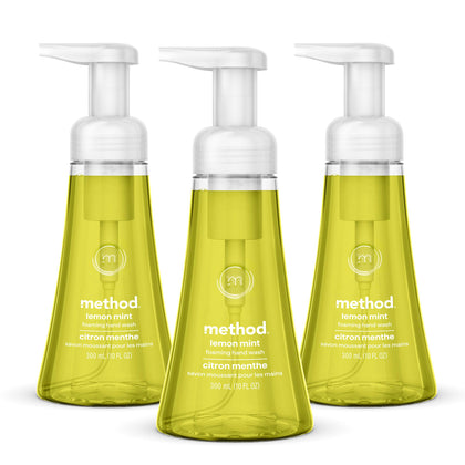 Method Foaming Hand Wash Lemon Mint 10 fl oz front view