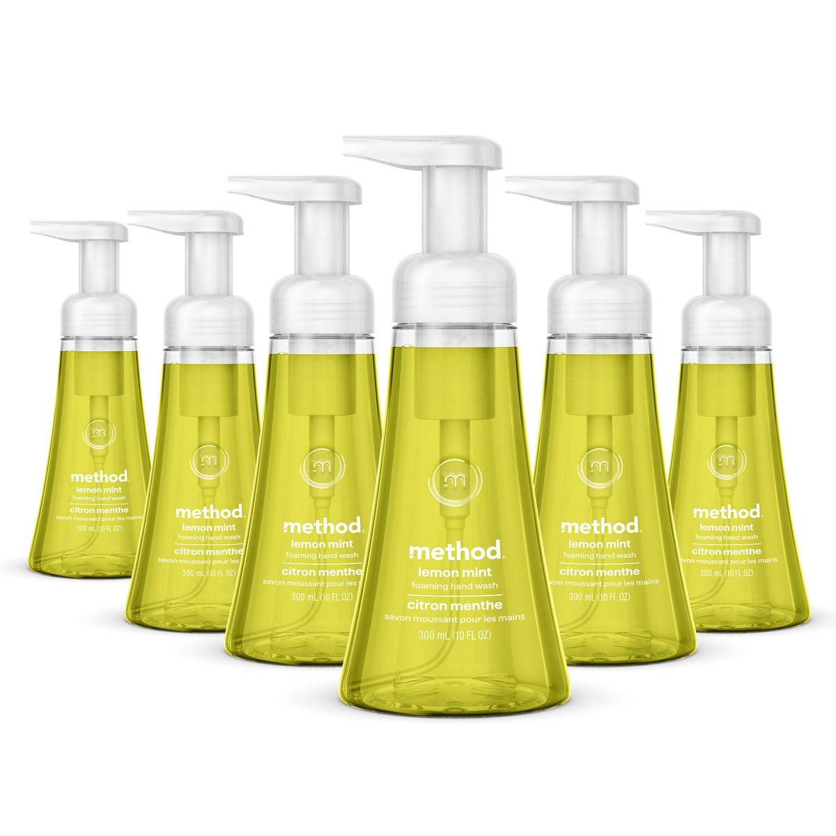 Method Foaming Hand Wash Lemon Mint 10 fl oz front view