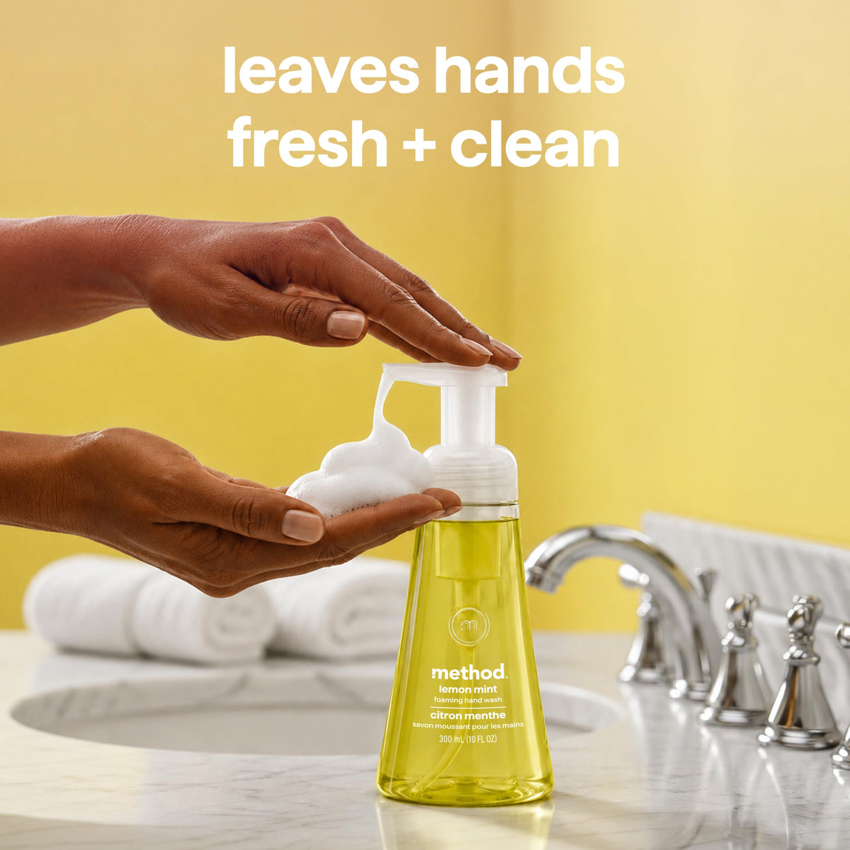 Method Foaming Hand Wash Lemon Mint eco-friendly packaging