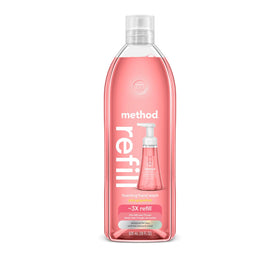 Method Foaming Hand Wash Refill Pink Grapefruit front view