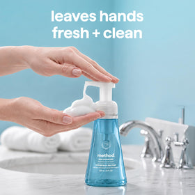 Method Foaming Hand Wash Sea Minerals close-up of foam