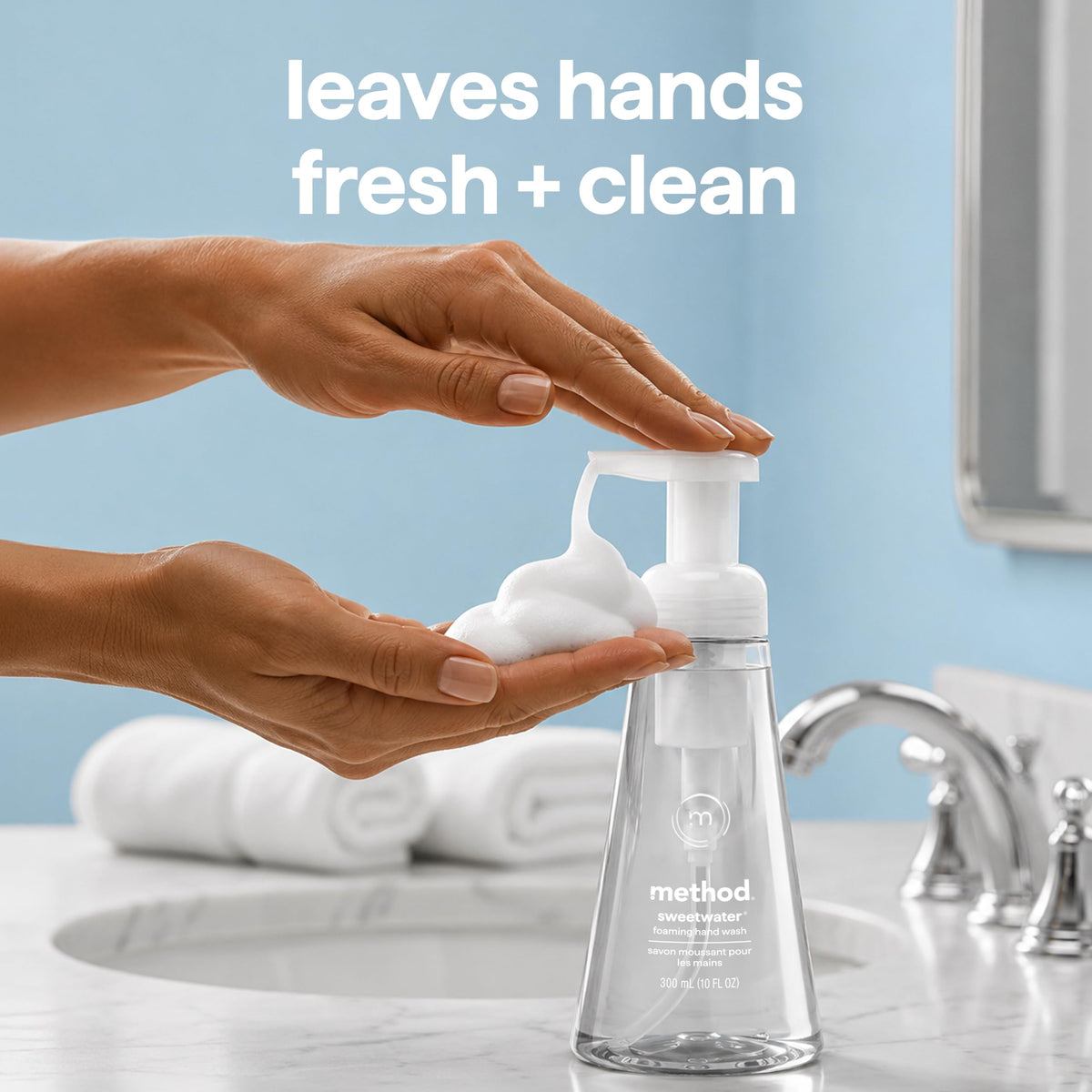 Method Foaming Hand Wash Sweet Water lifestyle scene