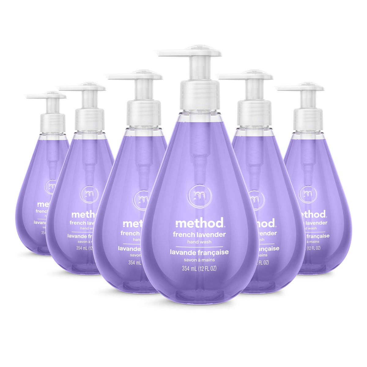 Method Gel Hand Wash French Lavender 12 fl oz front view