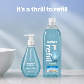Method Gel Hand Wash Refill Sea Minerals packaging top view