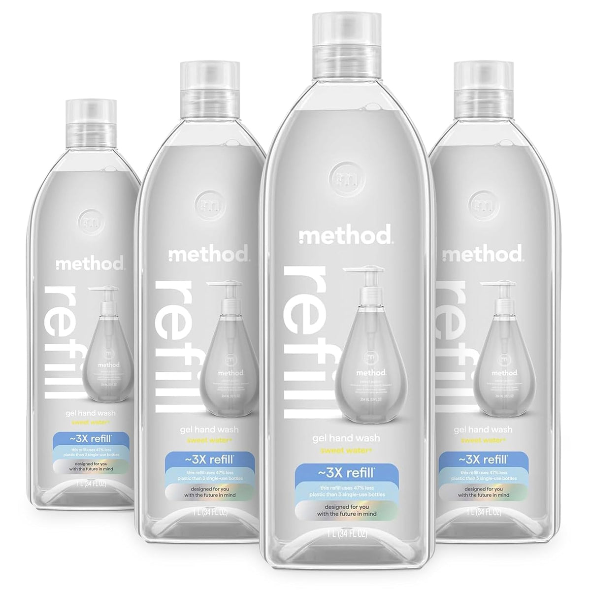 Method Gel Hand Wash Refill Sweet Water front view