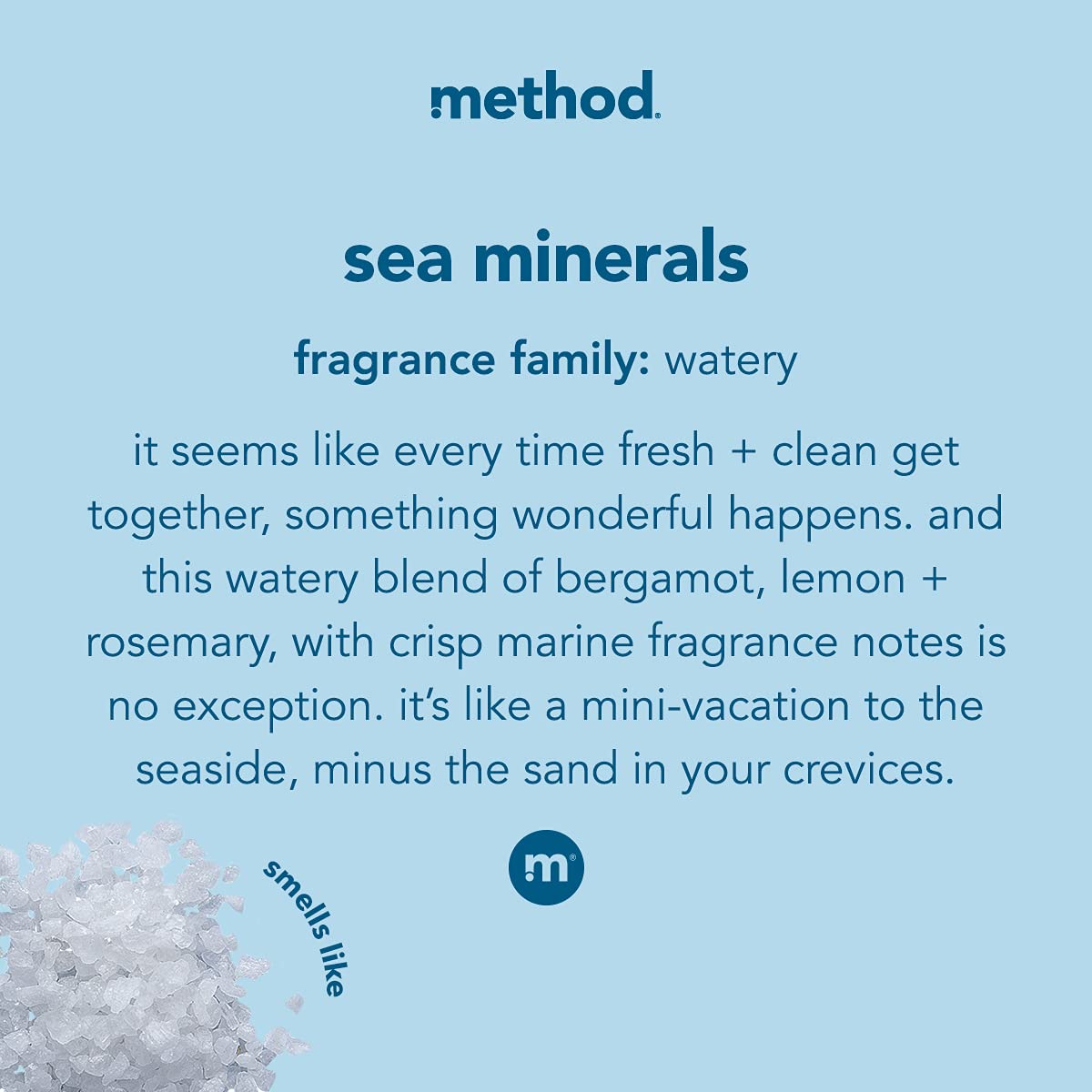 Method Gel Hand Wash Sea Minerals 12 fl oz side view