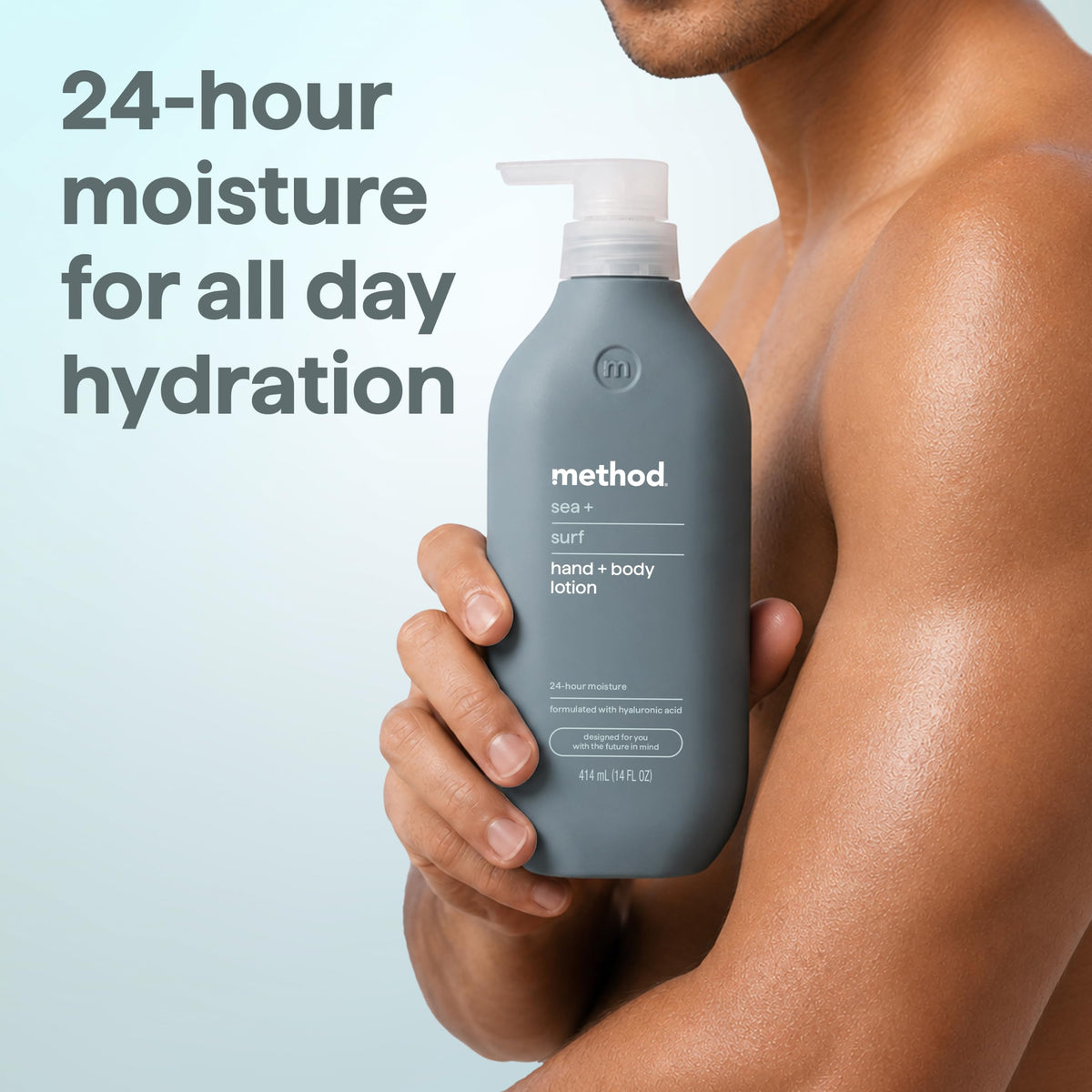 Method Hand + Body Lotion Sea + Surf back label