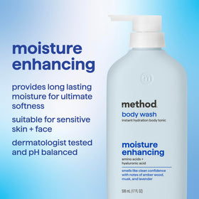 Method Hydrating Body Wash 17 fl oz back view