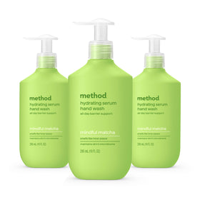 Method Hydrating Serum Hand Wash 3 Pack, Mindful Matcha front view