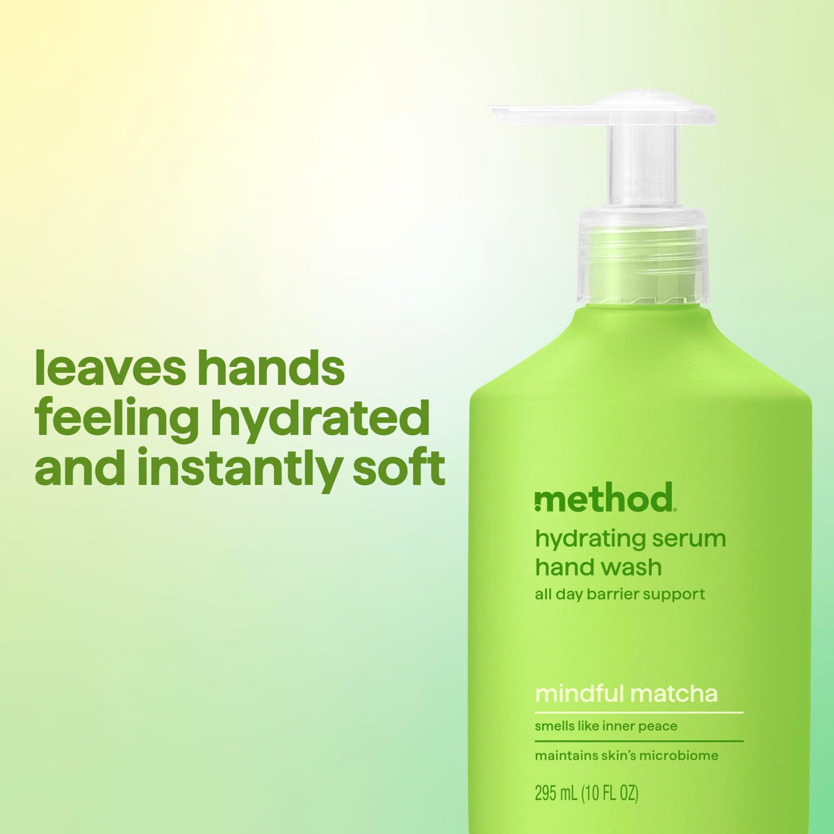 Method Hydrating Serum Hand Wash lathering in hands