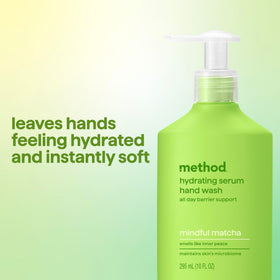 Method Hydrating Serum Hand Wash lathering in hands