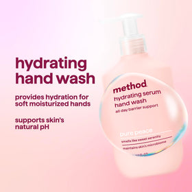 Method Hydrating Serum Hand Wash Pure Peace back view