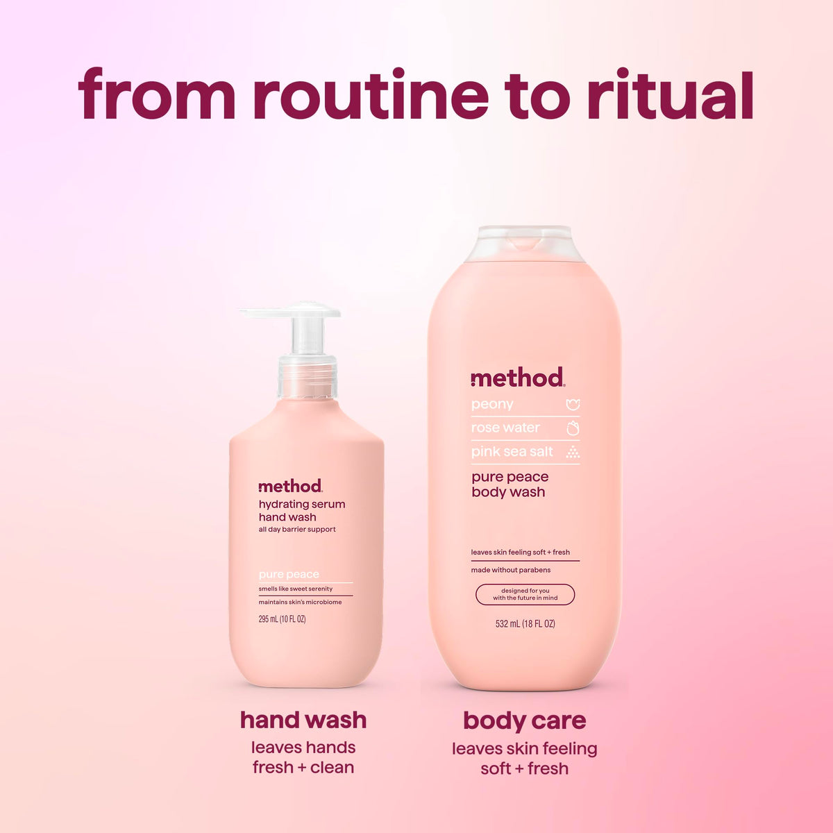 Method Hydrating Serum Hand Wash Pure Peace ingredients list