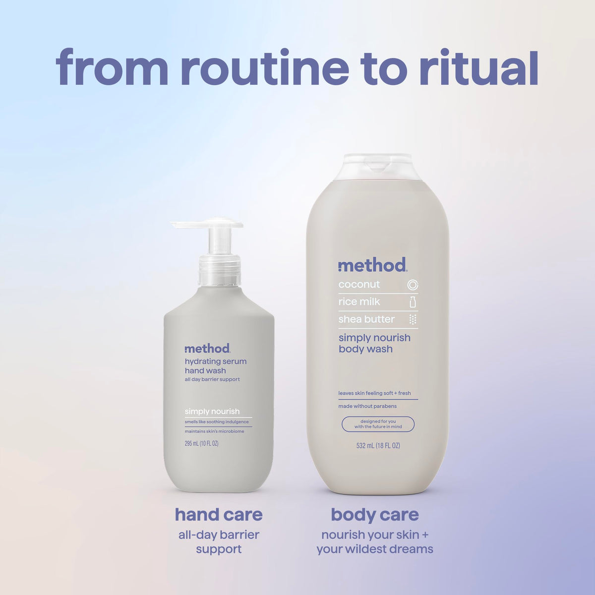 Method Hydrating Serum Hand Wash with soothing texture demonstration