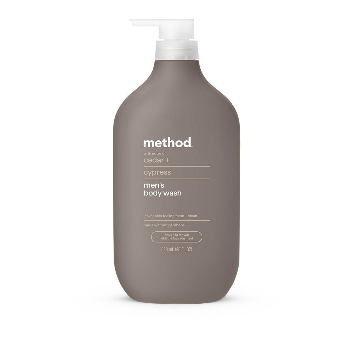 Method Men's Body Wash Cedar + Cypress 28 fl oz front view