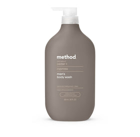 Method Men's Body Wash Cedar + Cypress 28 fl oz front view