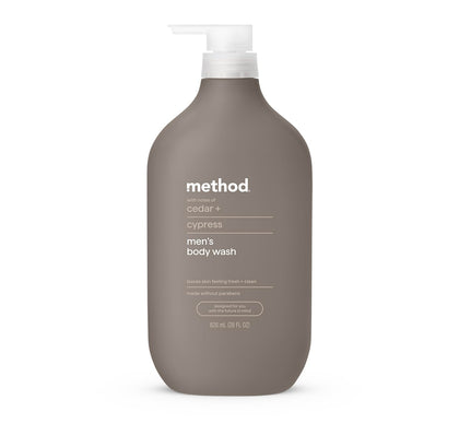Method Men's Body Wash Cedar + Cypress 28 fl oz front view