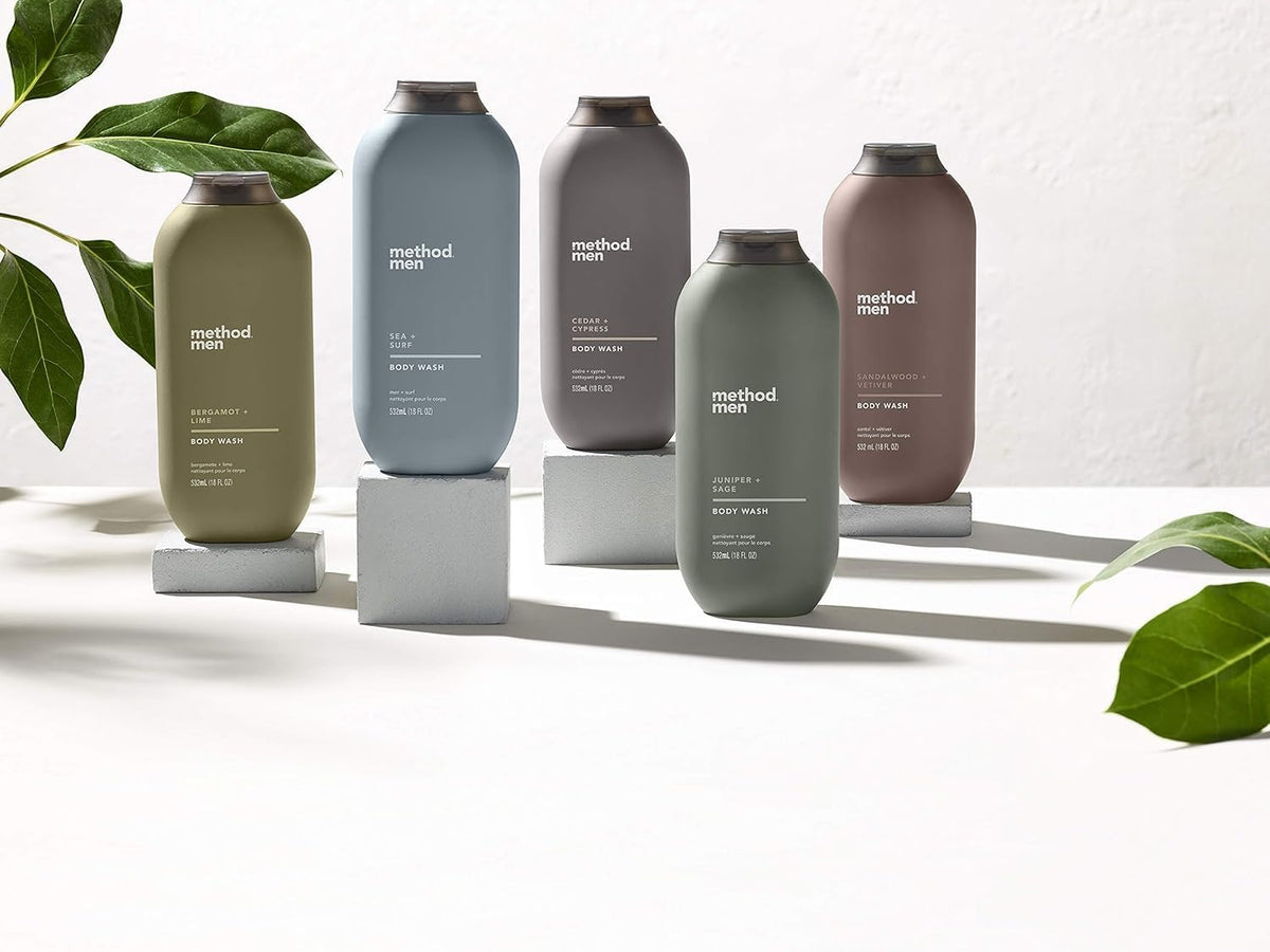 Method Men's Body Wash Cedar + Cypress with natural elements