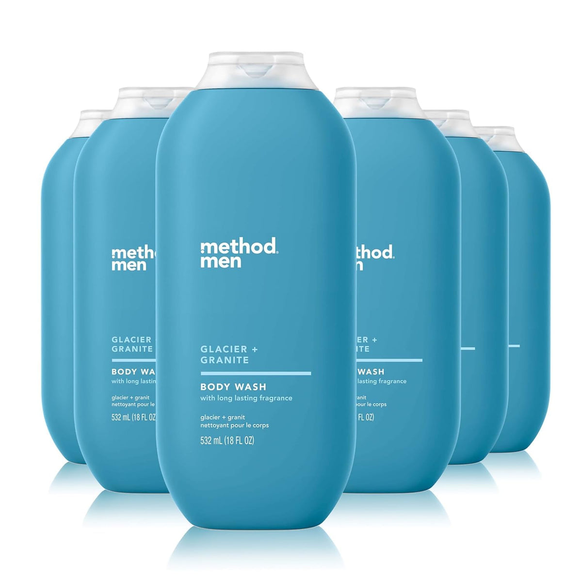 Method Men's Body Wash Glacier + Granite 18 fl oz front view