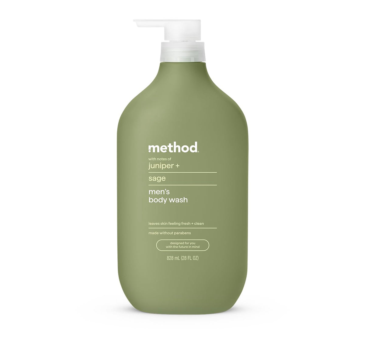 Method Men's Body Wash Juniper + Sage 28 fl oz front view