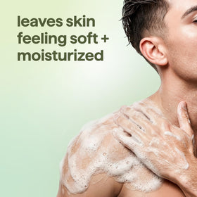 Method Men's Body Wash Juniper + Sage bottle side view