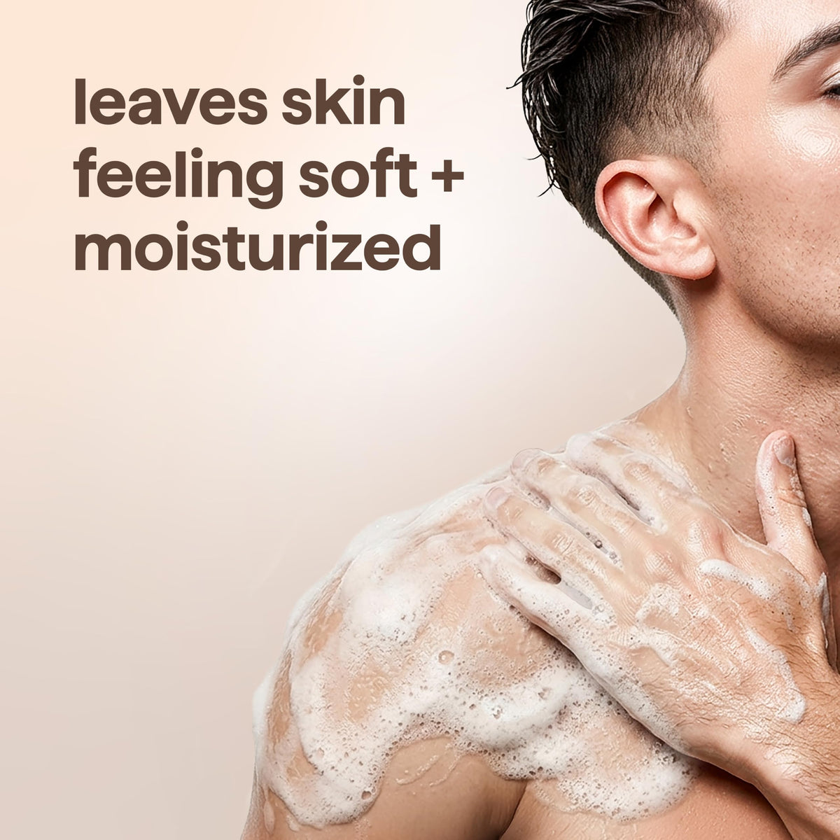 Method Men’s Body Wash Sandalwood + Vetiver back view