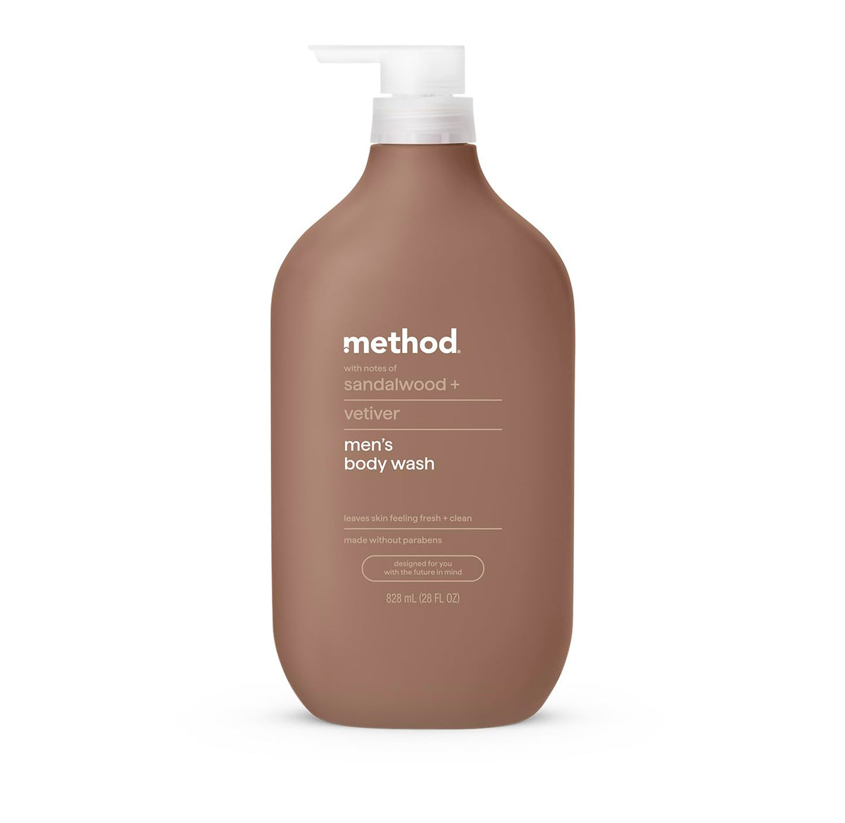Method Men’s Body Wash Sandalwood + Vetiver front view