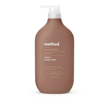 Method Men’s Body Wash Sandalwood + Vetiver front view