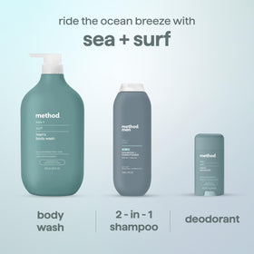 Method Men’s Body Wash Sea + Surf Scent texture close-up