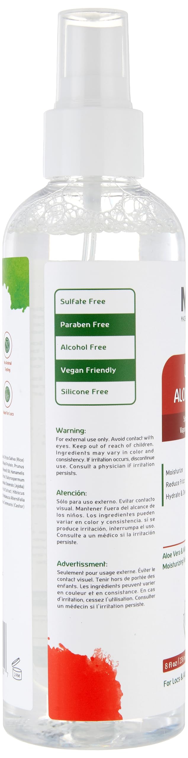 MFL MADE FOR LOCS Aloe Vera ingredients close-up
