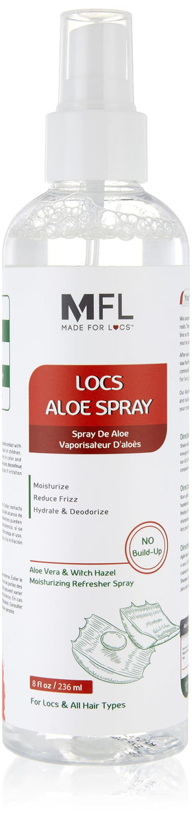 MFL MADE FOR LOCS Aloe Vera Refresher Spray 8 oz front view
