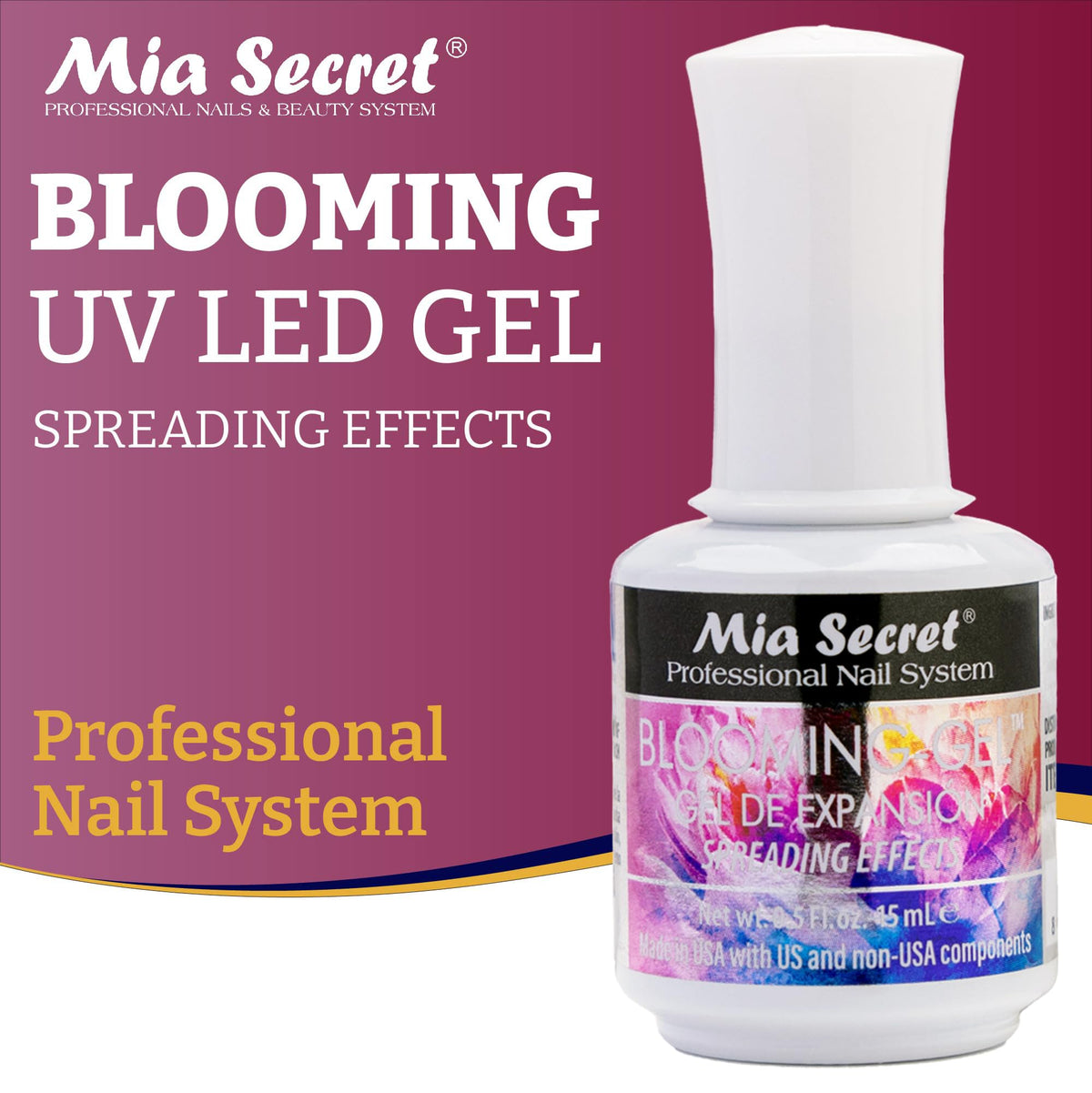 Mia Secret Blooming Gel application on nails