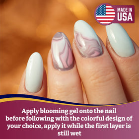 Mia Secret Blooming Gel swirls design