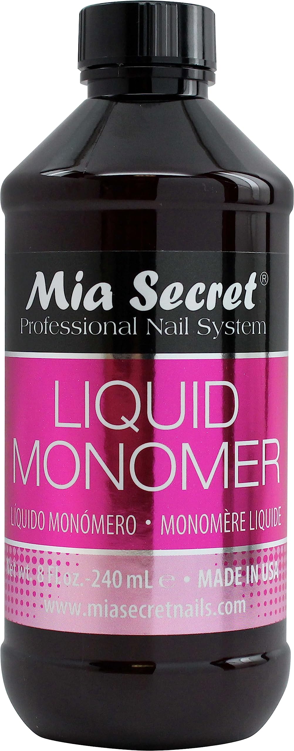 Mia Secret Liquid Monomer 8 oz front view