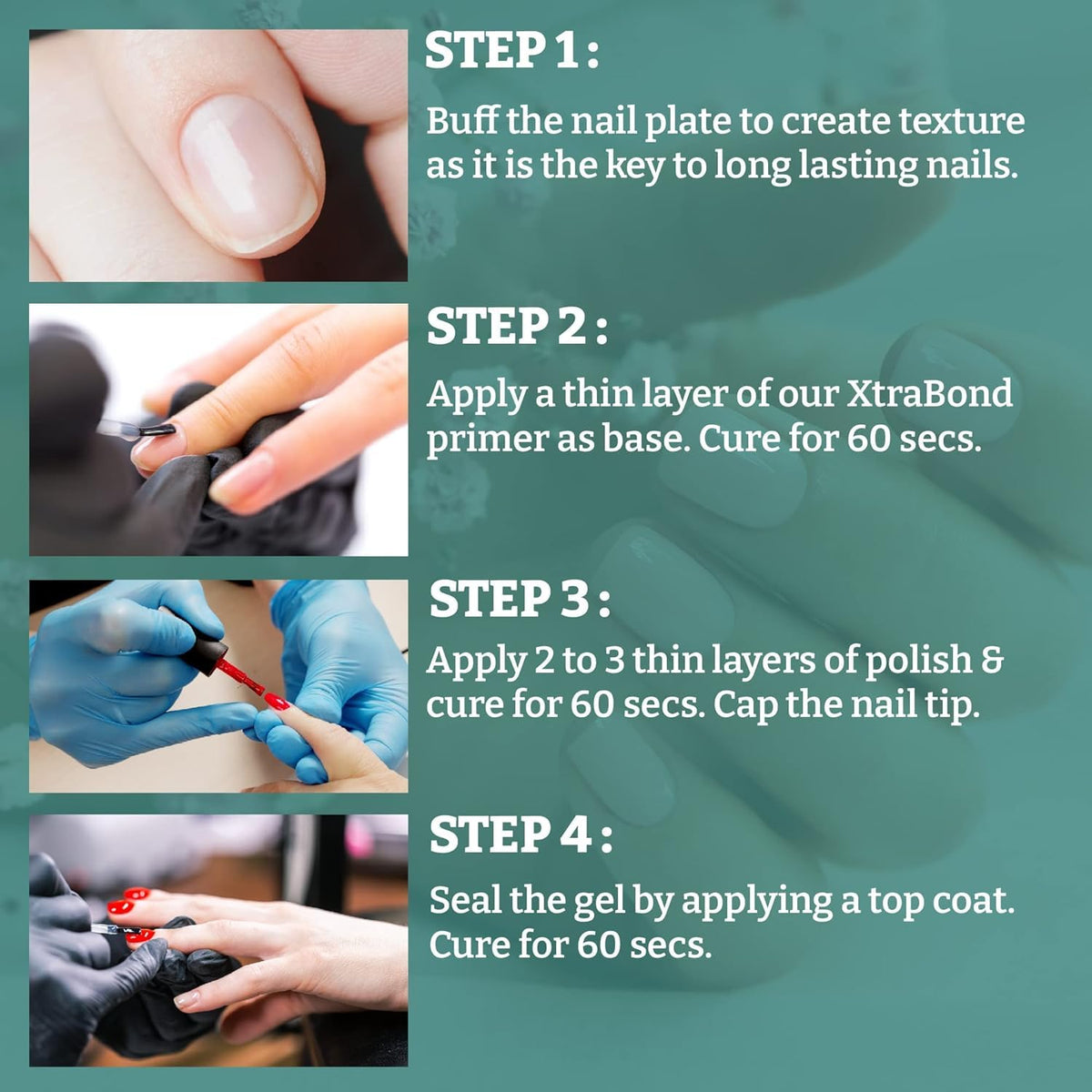 Mia Secret Nail Prep solution with tools for manicure