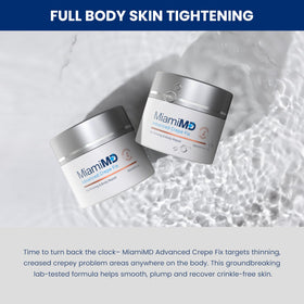 MiamiMD Advanced Crepe Fix 180ml side view showing texture