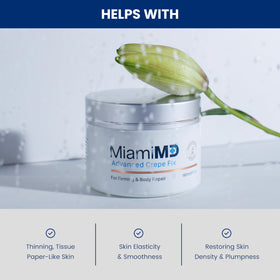 MiamiMD Advanced Crepe Fix back view with ingredient list