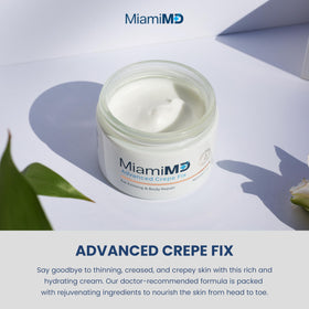 MiamiMD Advanced Crepe Fix cream texture close-up